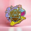 Cute Mage D20 Pin