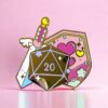 Cute Paladin D20 Pin