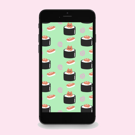 Sushi Cat Wallpaper
