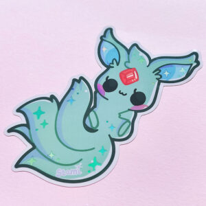 Green Fox Holographic Sticker Green Fox Holographic Sticker