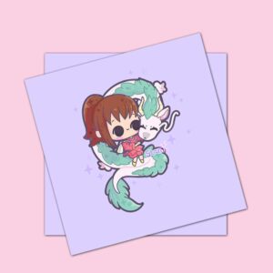 Spirited Dragon Square Print