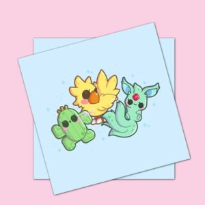 Fantasy Trio Square Print