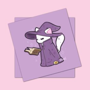 Wizard Cat Miso Square Print Wizard Cat Miso Square Print