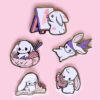 Artistic Bunny Pins