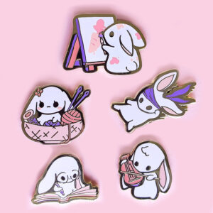 Artistic Bunny Pins - Stami Studios