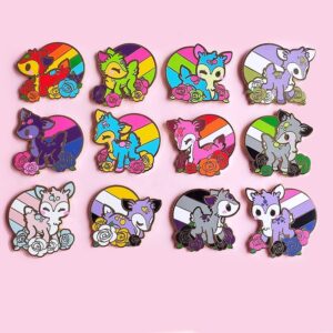 LGBTQ+ Pride Deer Pins LGBTQ+ Pride Deer Pins