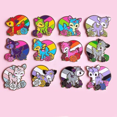 LGBTQ+ Pride Deer Pins