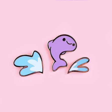 Baby Whale & Splash Pin Set