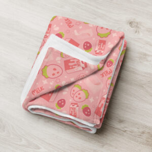 Strawberry Milk Throw Blanket