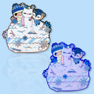 Snow Scene Macaron Pins Snow Scene Macaron Pins