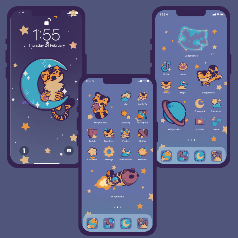 Luna Tiger iOS & Android Theme
