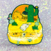Desert Scene Macaron Pin