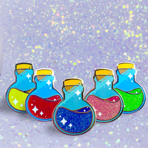 Potion Pins: Rainbow Glitter Bomb Potion Pins: Rainbow Glitter Bomb