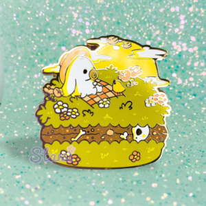 Spring Picnic Scene Macaron Pin Spring Picnic Scene Macaron Pin