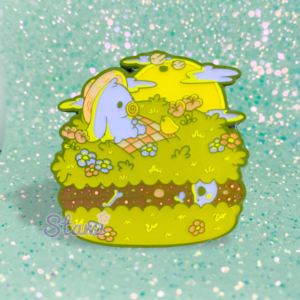 Spring Picnic Scene Macaron Pin Spring Picnic Scene Macaron Pin