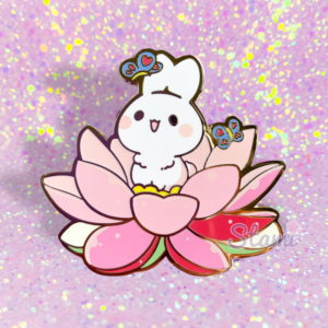 Lily Pad Bunny Pin