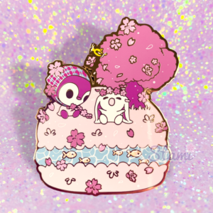 Sakura Summer Scene Macaron Pin
