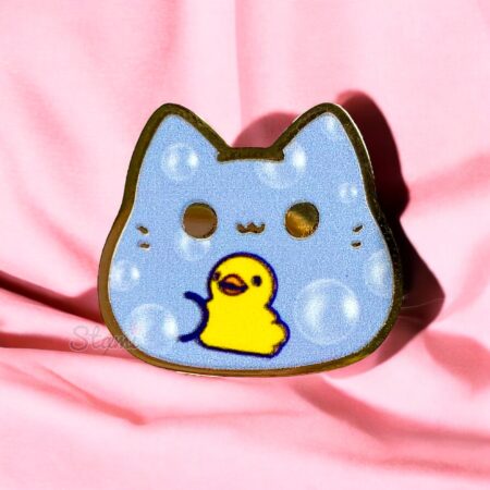 Bubble Bath Kitty Bean Pin