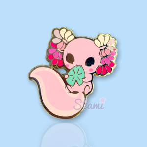 Pink Axolotl Pin