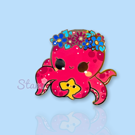 Pink Octo Pin