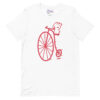 Red Penny Farthing Unisex T-shirt