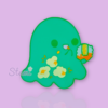 Popcorn Greedy Ghost Pin