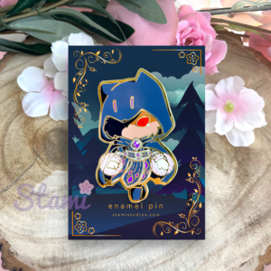 Black Mage Fox RPG Pin Black Mage Fox RPG Pin