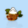 Hiding Bun RPG Companion Pin
