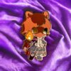 Fire Mage Racoon RPG Pin