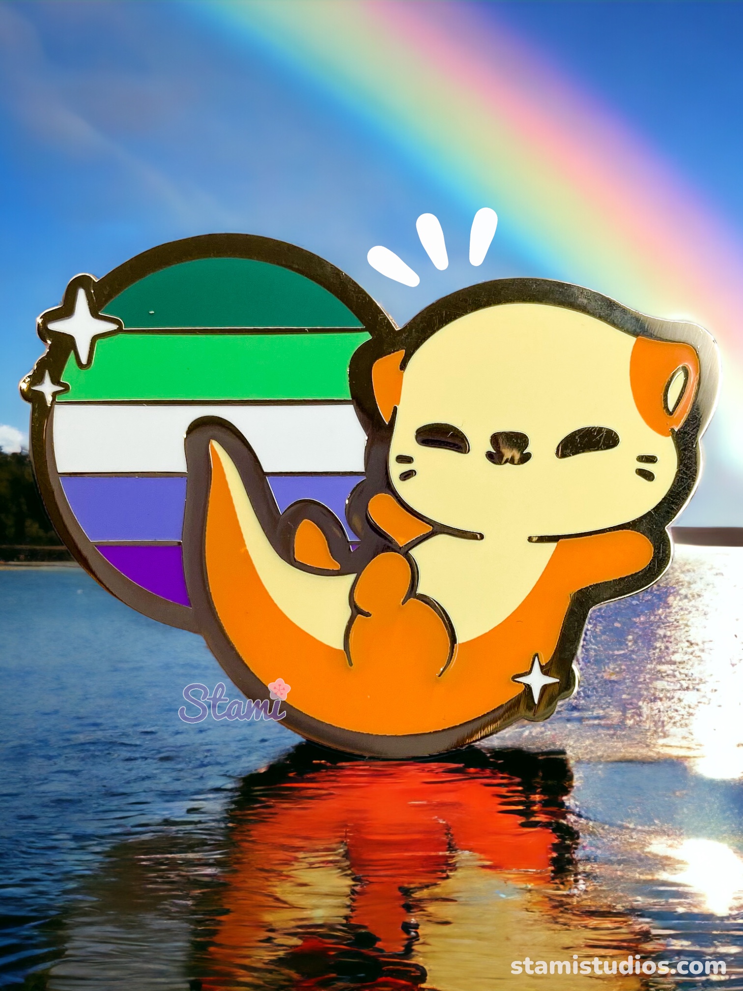 Gay MLM Otter Pin - Stami Studios