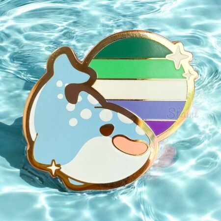 Gay MLM Whale Pin