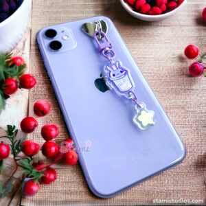 Boba Bunny Galaxy Keychain