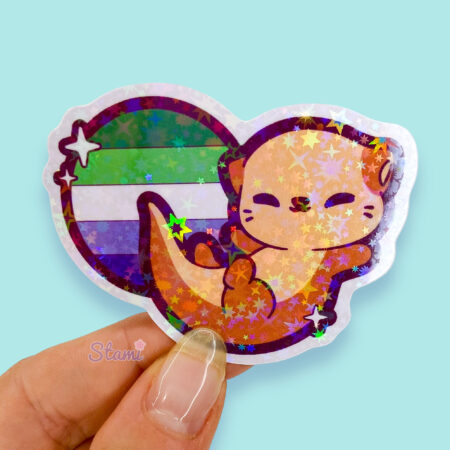 Gay MLM Otter Holo Sticker