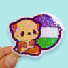 Genderqueer Otter Holo Sticker
