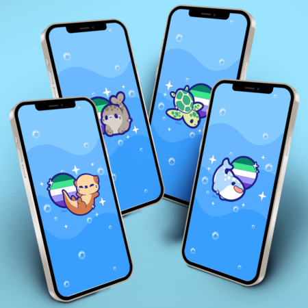 Gay Sea Friends Wallpaper Set