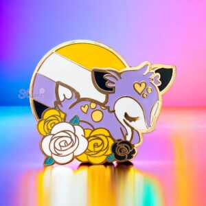Non Binary Deer Pin