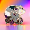 Asexual Deer Pin
