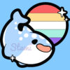 Sapphic Whale Pin