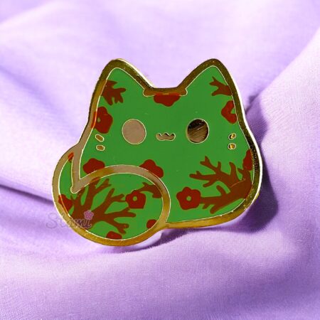 Vine Kitty Bean Pin