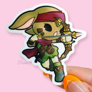 Archer Bunny Sticker Archer Bunny Sticker