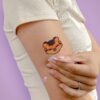 RAWR Tiger Cub Temporary Tattoo