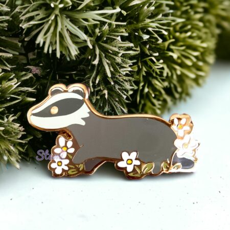 Badger Woodland Collection Pin