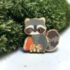 Raccoon Woodland Collection Pin