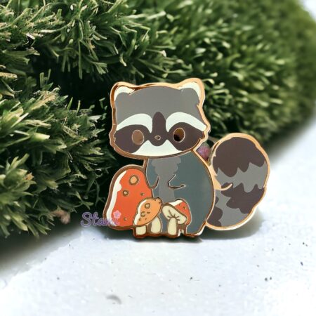 Raccoon Woodland Collection Pin