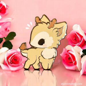 Reindeer and Robin Friendship Pin Reindeer and Robin Friendship Pin