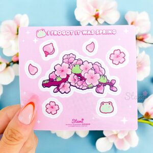 I Frogot It Was Spring Sticker Sheet