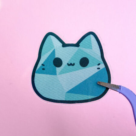 Emerald Kitty Bean Sticker