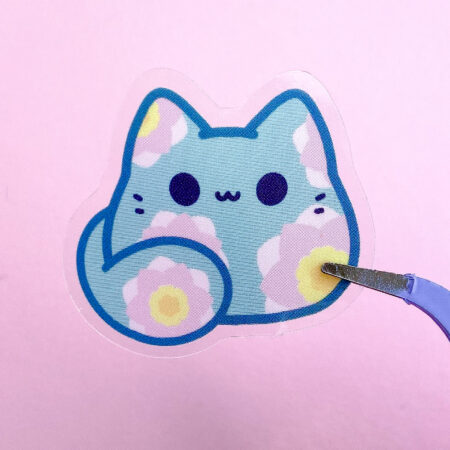 Spring Sakura Kitty Bean Sticker