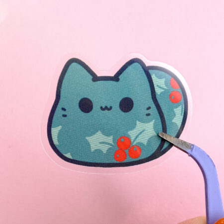 Holly Kitty Bean Sticker