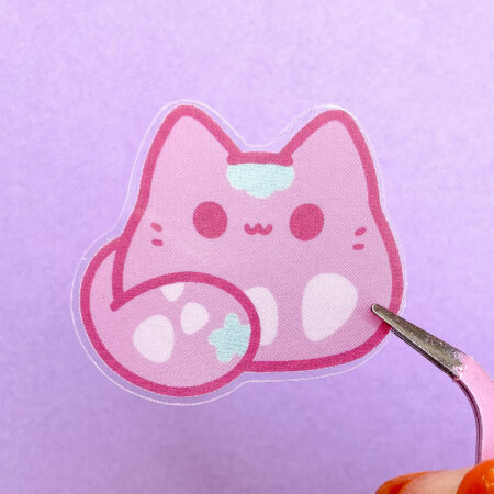 Strawberry Kitty Bean Sticker